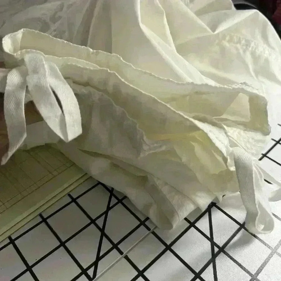 Eileen Fisher Women’s 2 White Cotton Blend Stretch Mid Rise Capri Cropped Pants - Picture 9 of 12